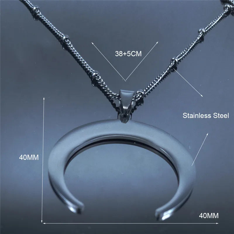 Black Moon Necklace