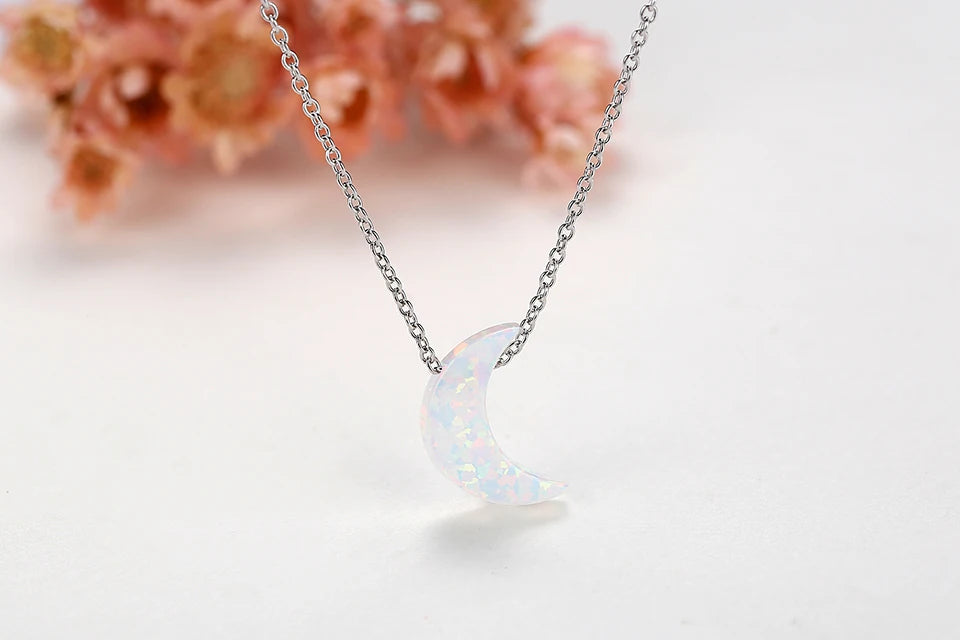 Small Moon Necklace
