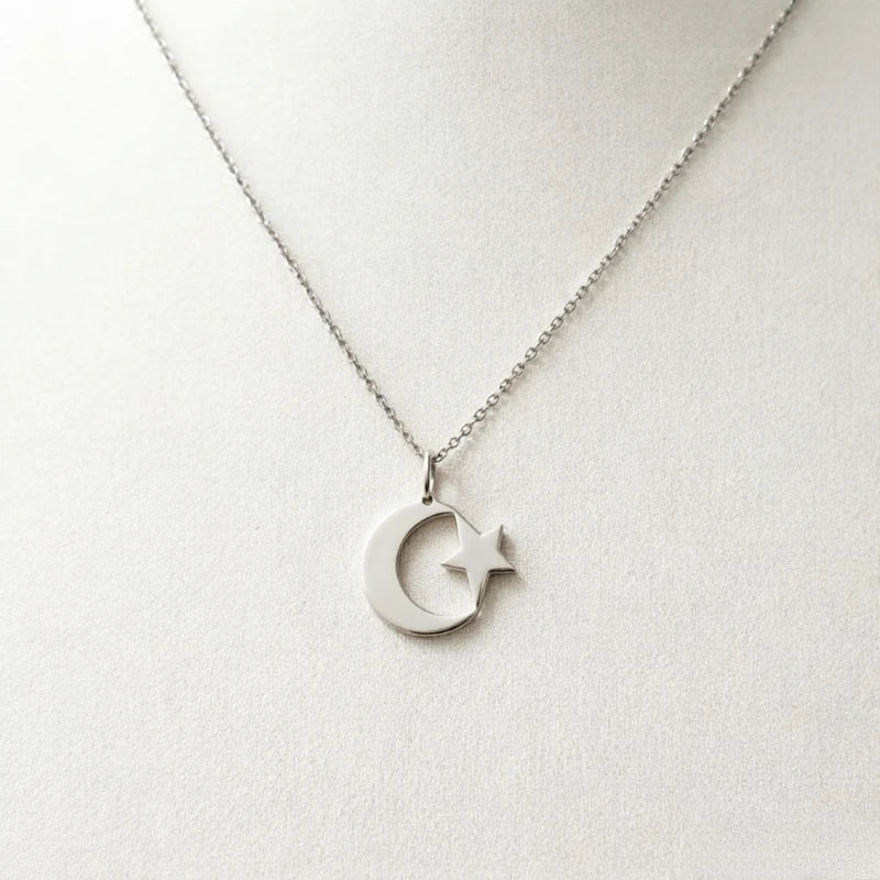 Muslim Moon And Star Necklace