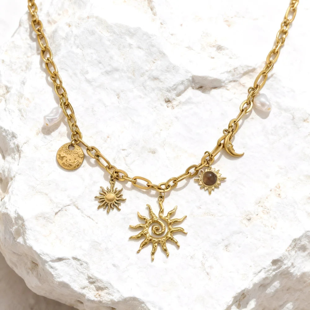 Mond Kette Gold