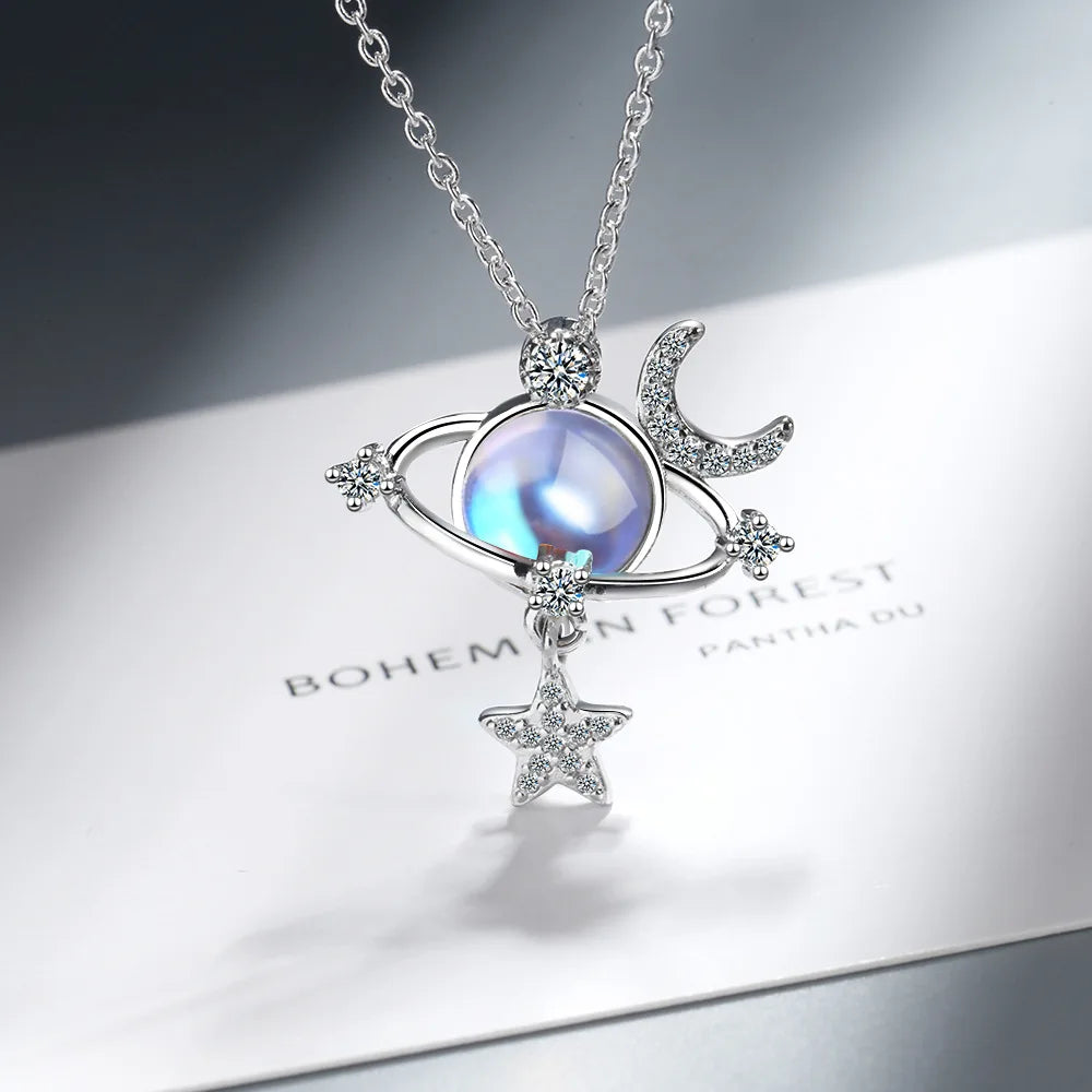 Kette Mond Stern Silber