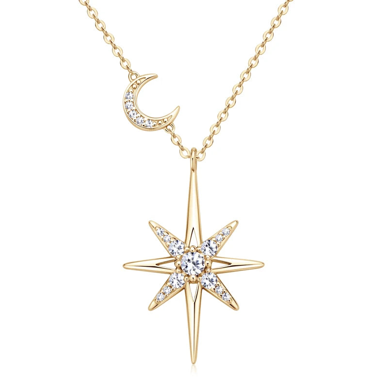 Moon Star Necklace
