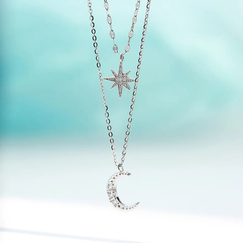Necklace With Stars And Moon