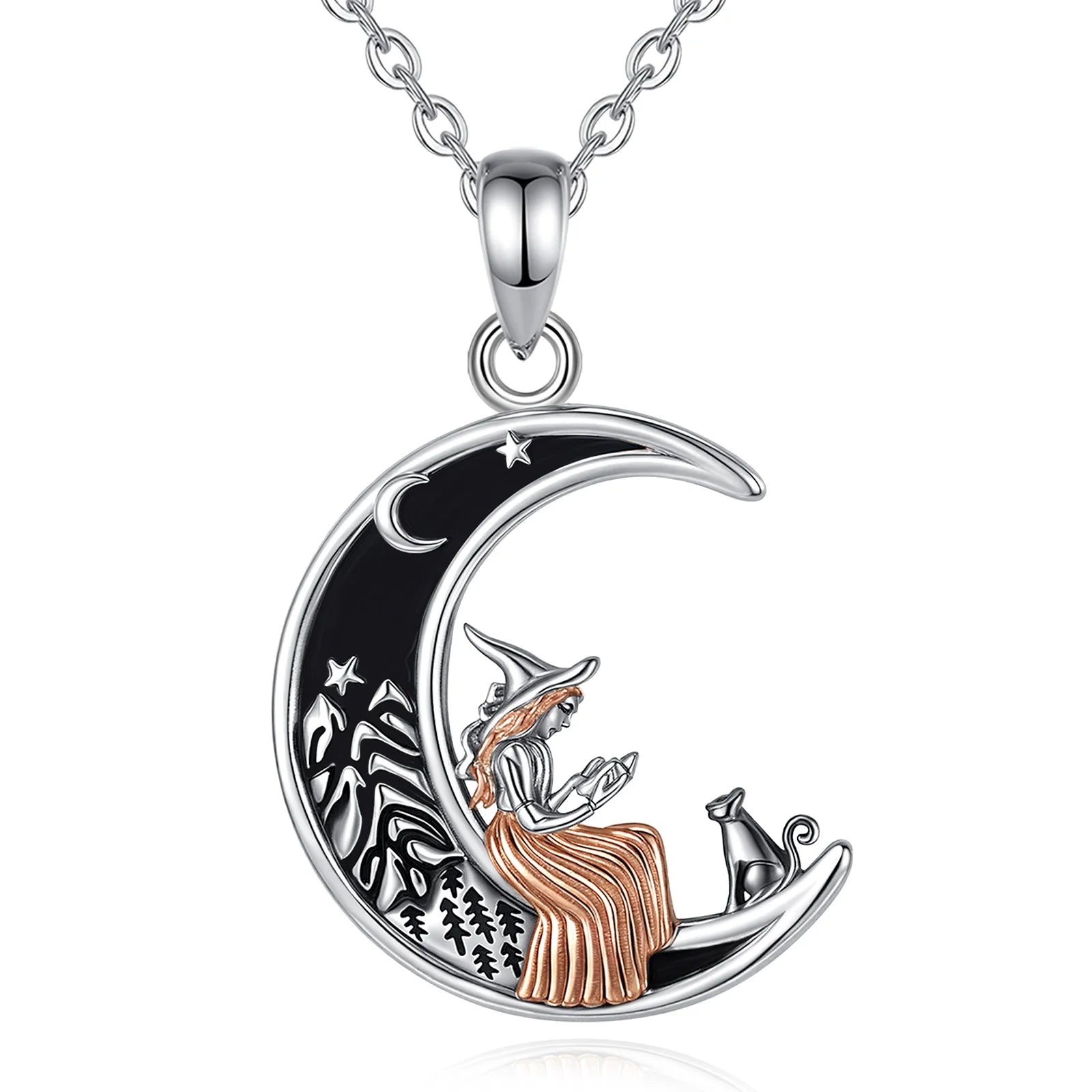 Half Moon Necklace Silver