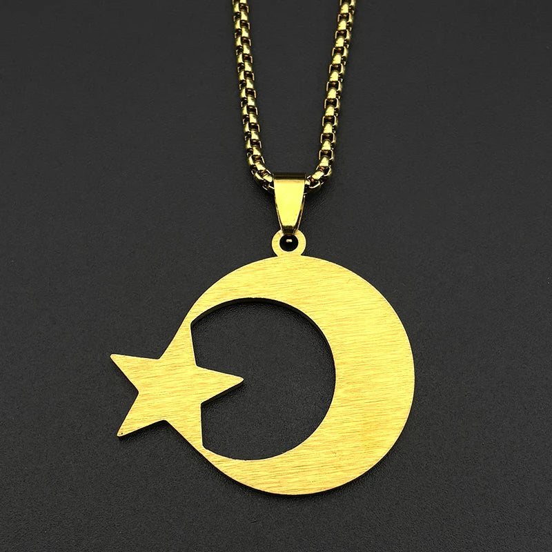 Islamic Moon And Star Necklace