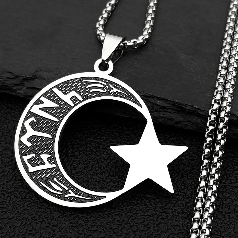 Islamic Moon And Star Necklace