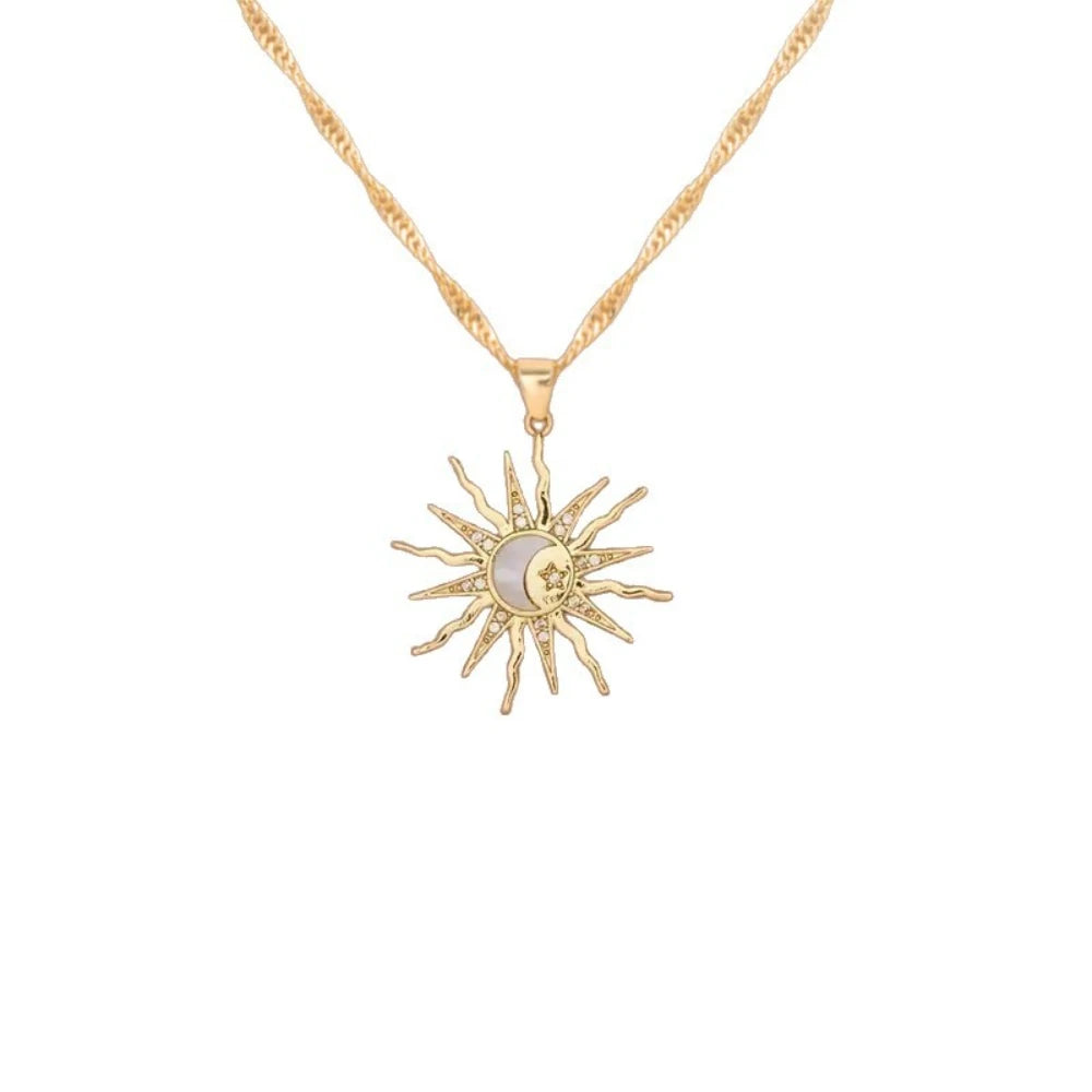 Star Moon Sun Necklace