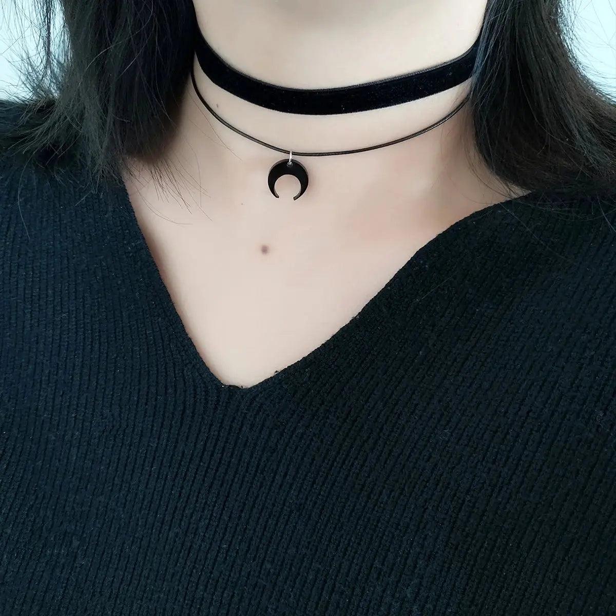 Choker Necklace Moon