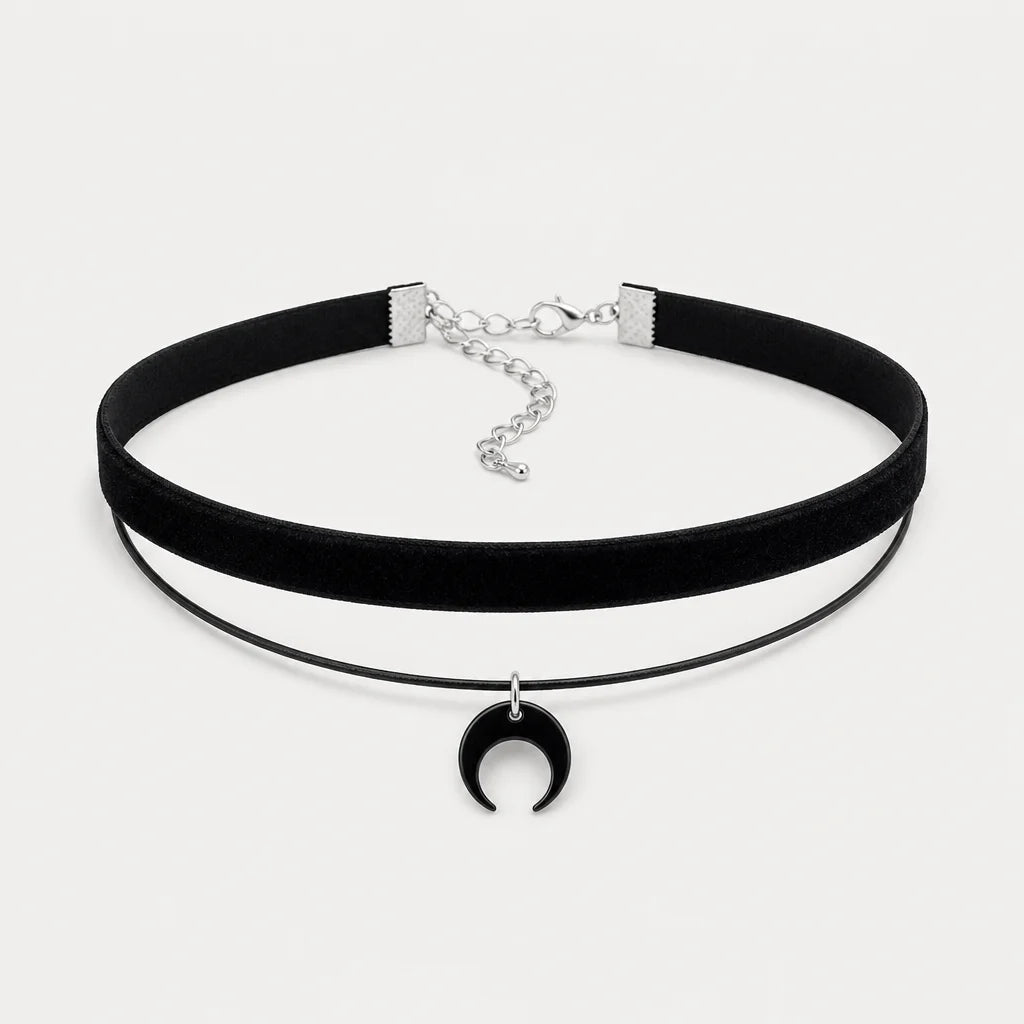 Choker Necklace Moon