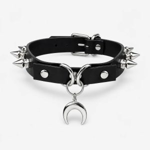 Crescent Moon Necklace For Men