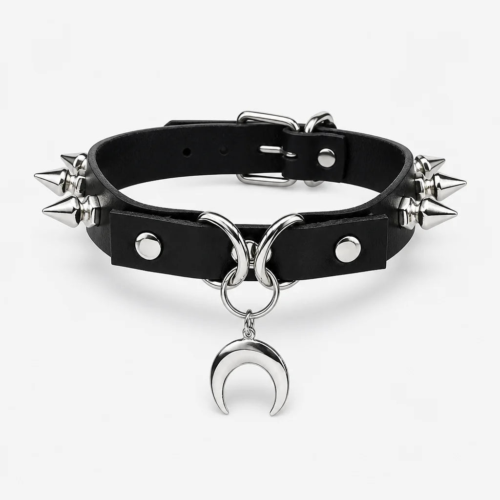 Crescent Moon Necklace For Men