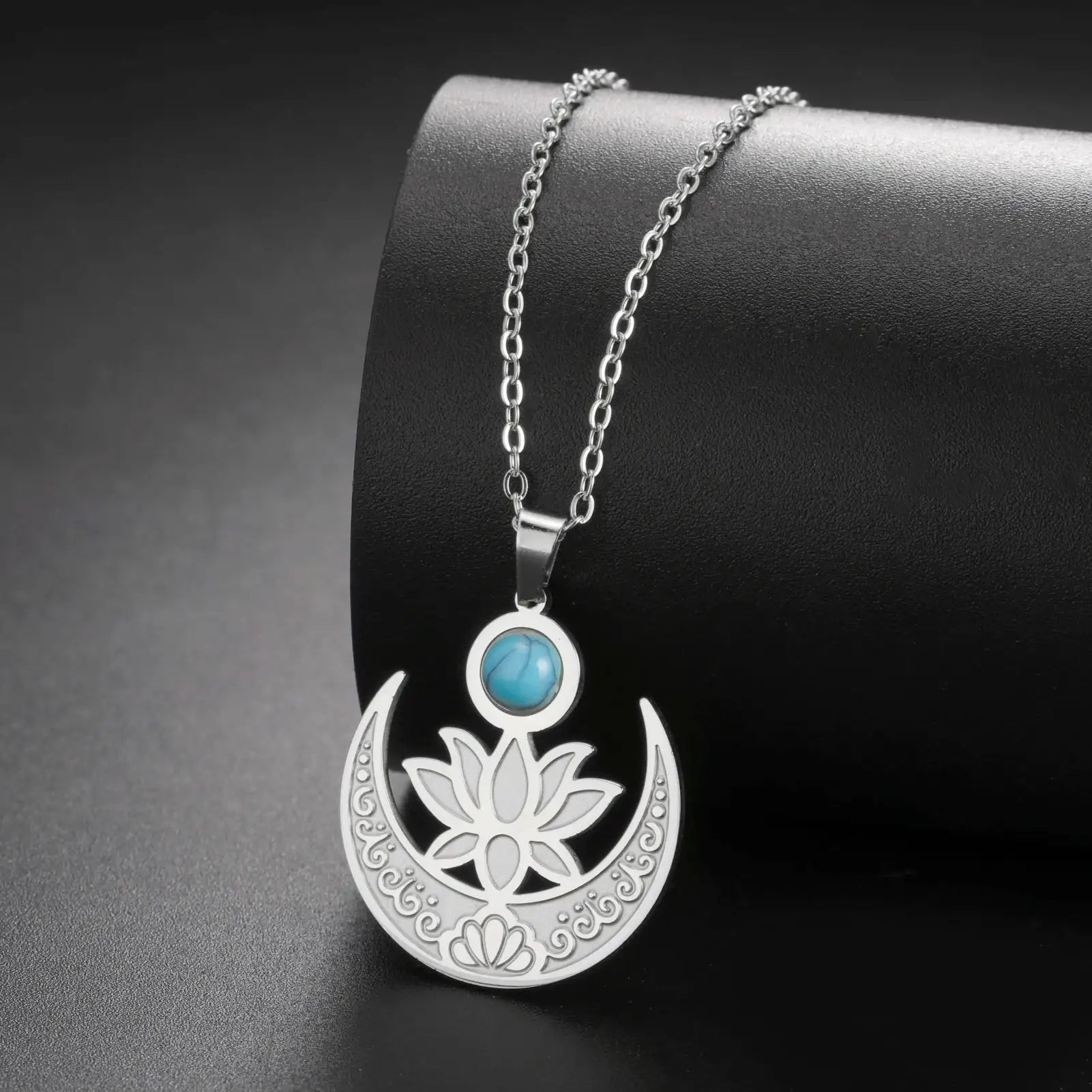 Crescent Moon Pendant Necklace
