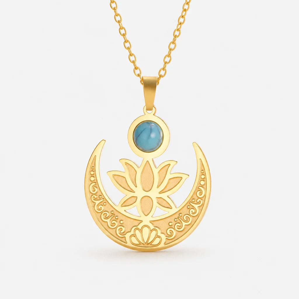 Crescent Moon Pendant Necklace