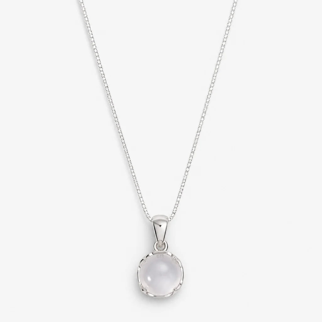 Full Moon Necklace Silver