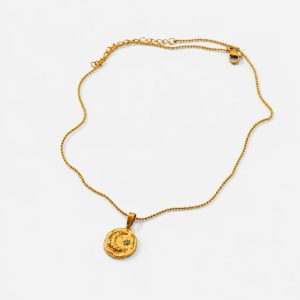 Gold Moon Necklace