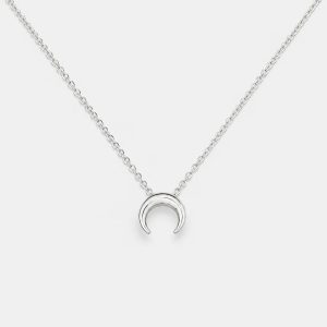 Halbmond Kette Silber
