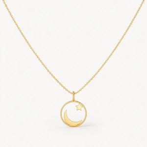 Halbmond Stern Kette