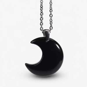 Half Crescent Moon Necklace