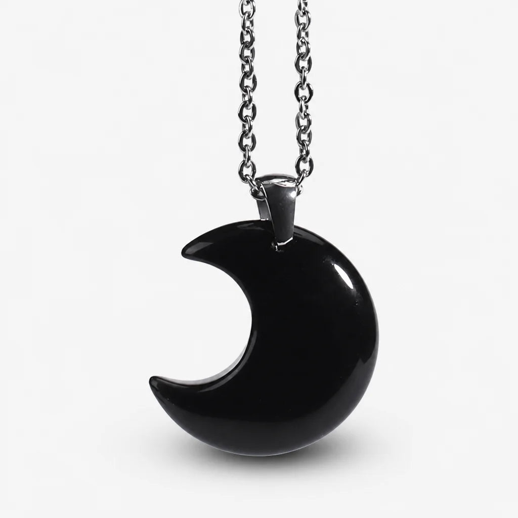 Half Crescent Moon Necklace