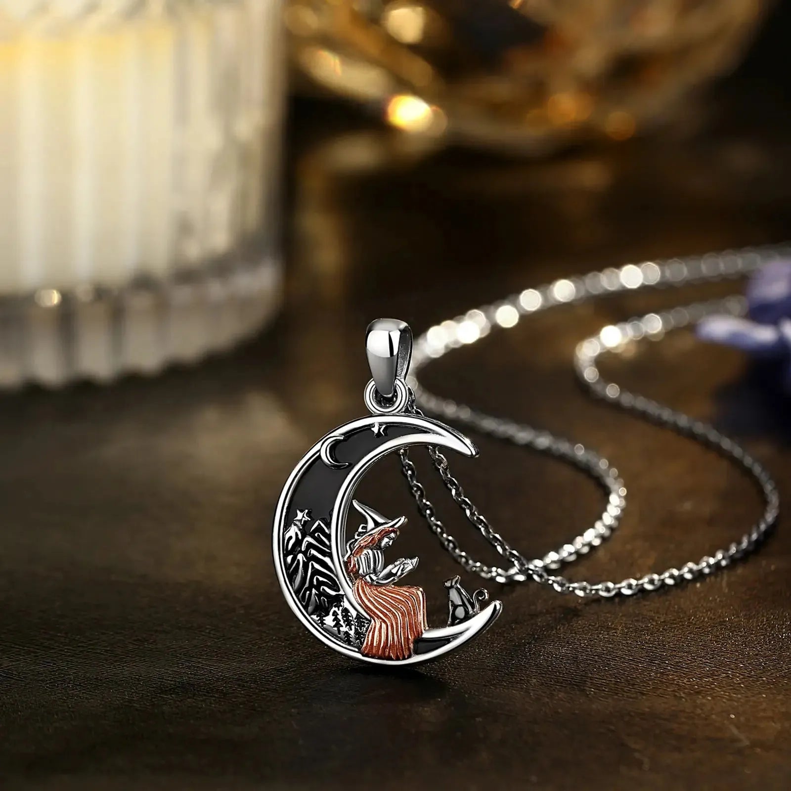 Half Moon Necklace Silver