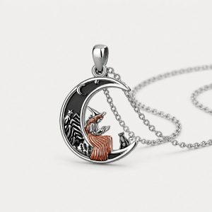 Half Moon Necklace Silver