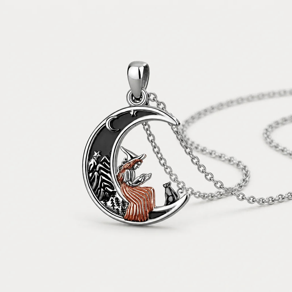 Half Moon Necklace Silver