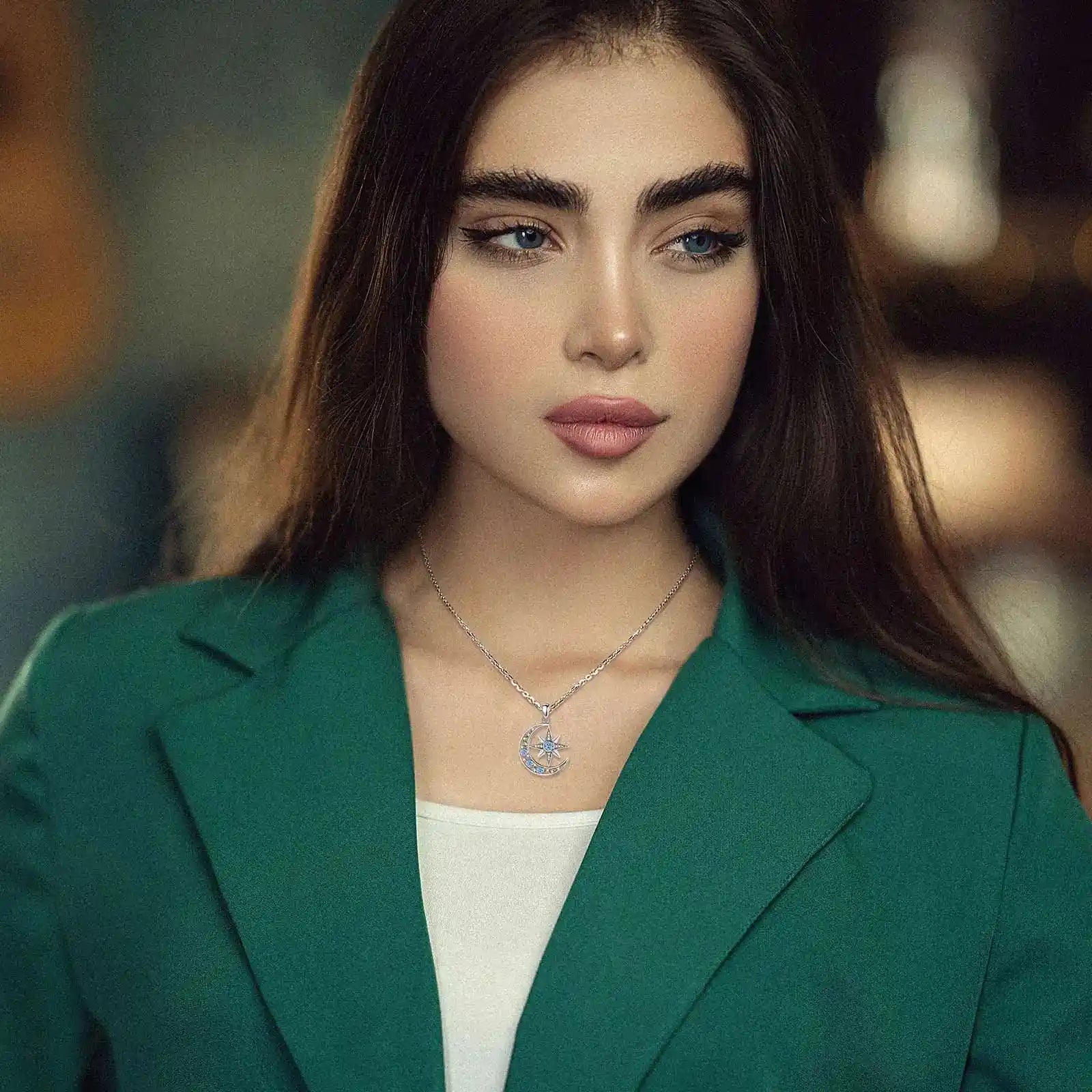 Kette Halbmond 925 Silber