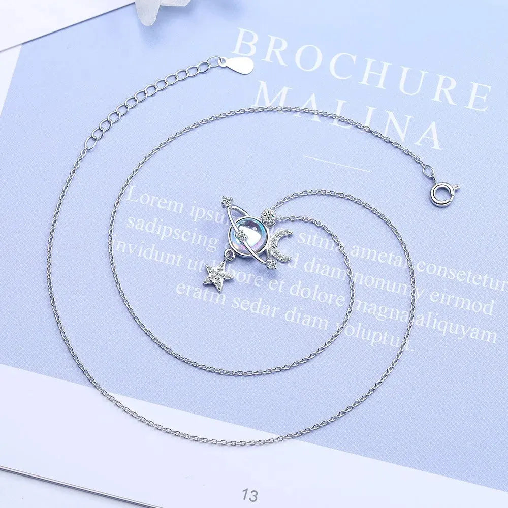 Kette Mond Stern Silber