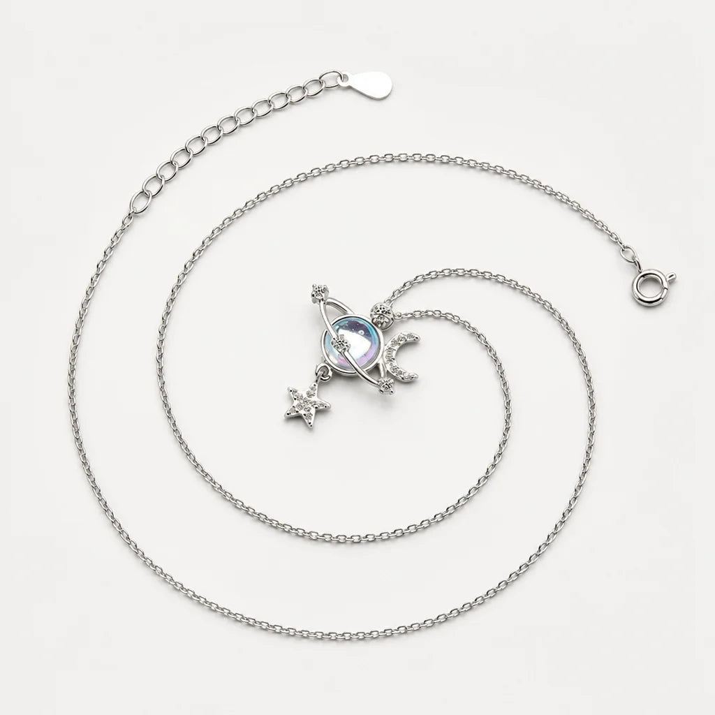 Kette Mond Stern Silber