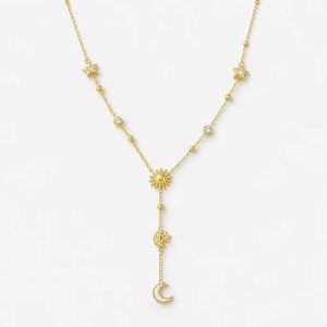 Kette Sonne Mond Sterne Silber