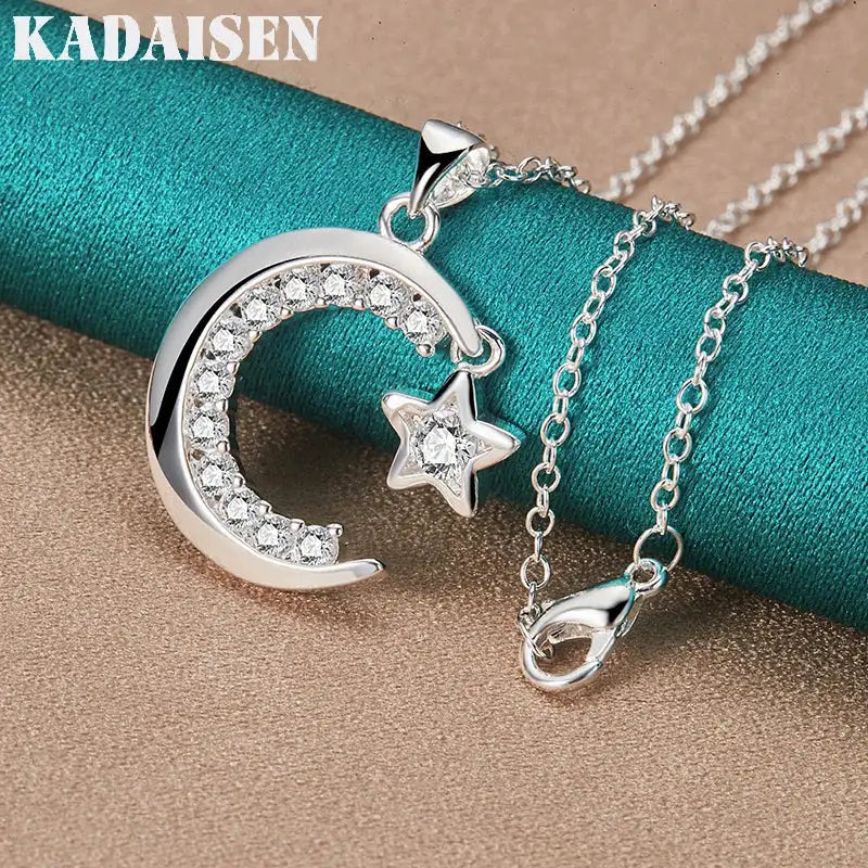 Mond Kette Silber 925