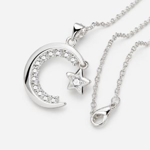 Mond Kette Silber 925
