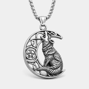 Mond Wolf Kette