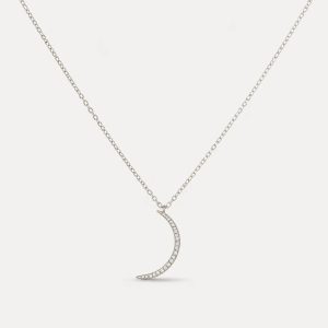 Mondsichel Kette Silber