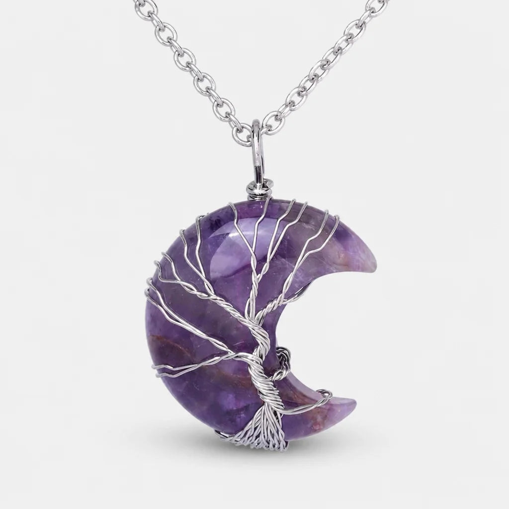 Moon And Crystal Necklace