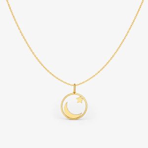 Moon And Star Necklace