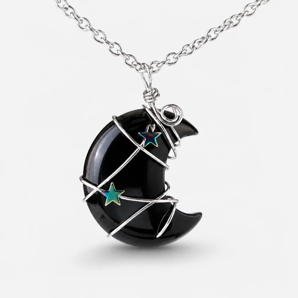 Moon And Star Pendant Necklace