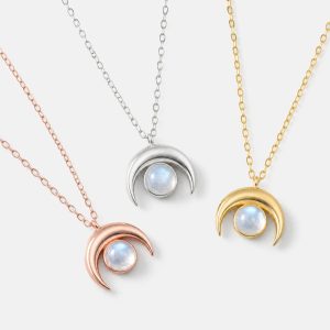 Moon Gemstone Necklace