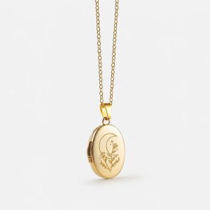 Moon Locket Necklace