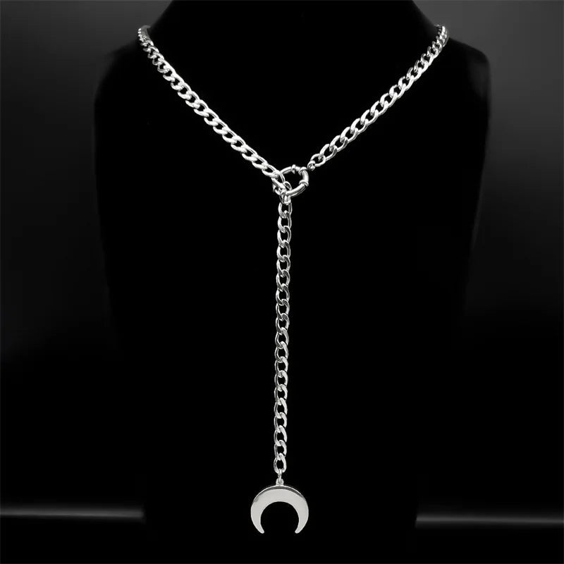 Moon Necklace Men