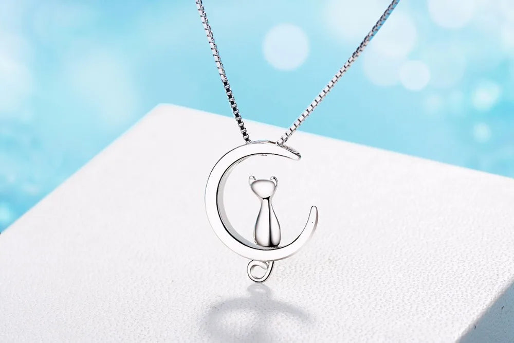 Moon Necklace Silver