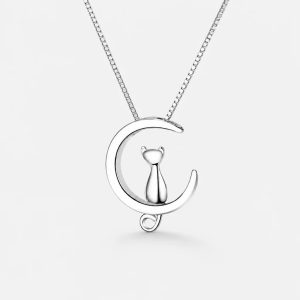 Moon Necklace Silver