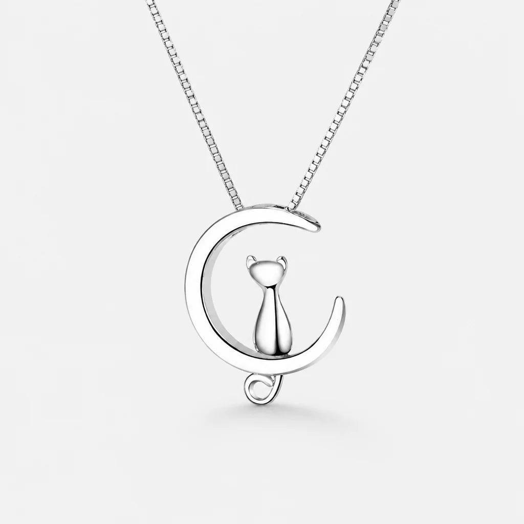 Moon Necklace Silver