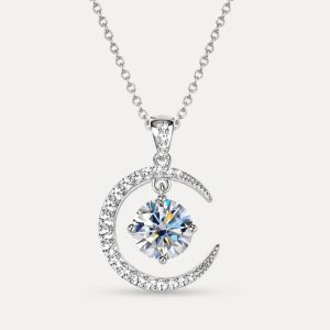 Moon Necklace Sterling Silver