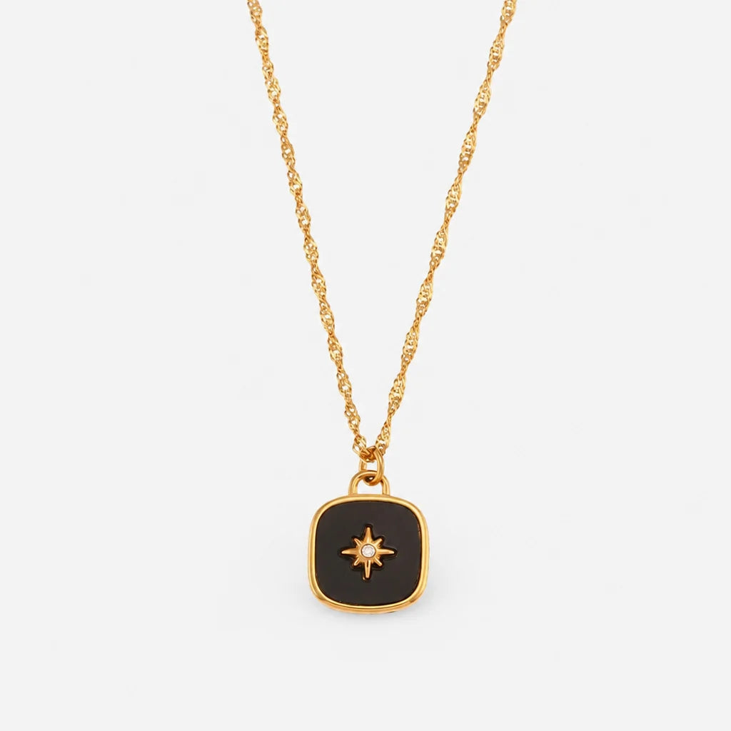 Mother Of Pearl Moon Necklace