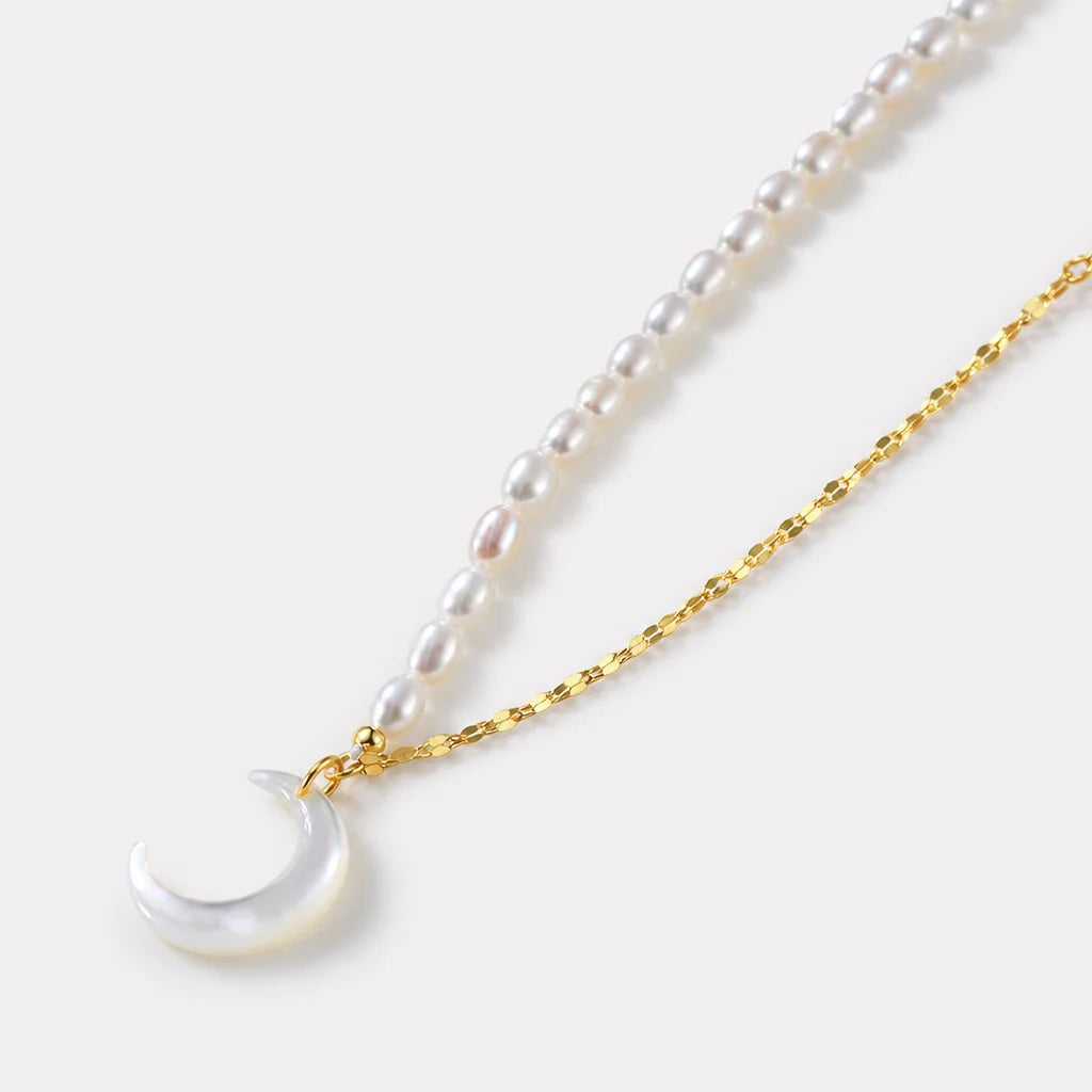 Necklace With Half Moon