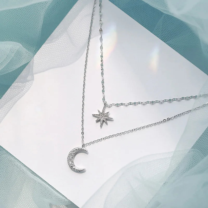 Necklace With Stars And Moon
