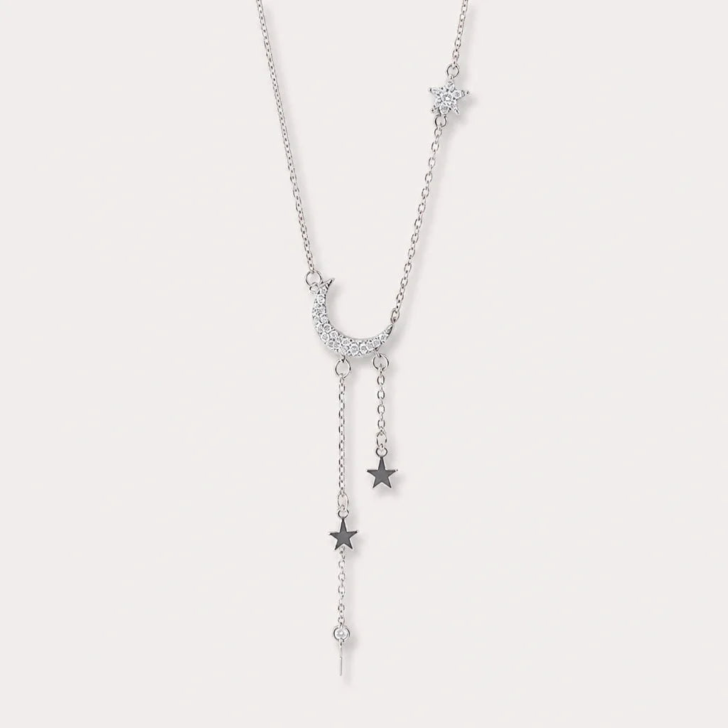 Silver Moon Necklace For Women