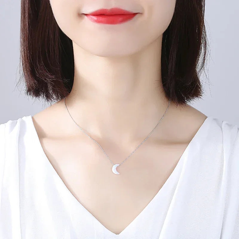 Small Moon Necklace