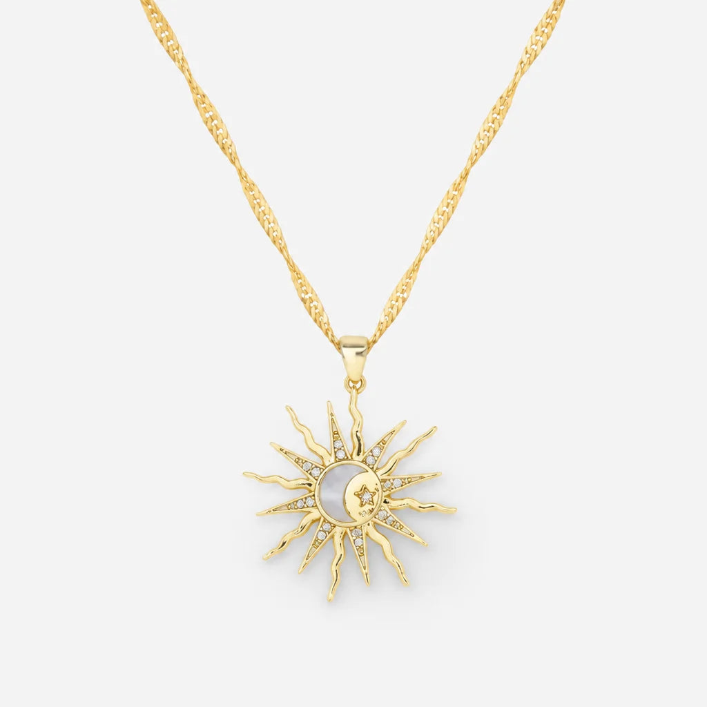 Star Moon Sun Necklace